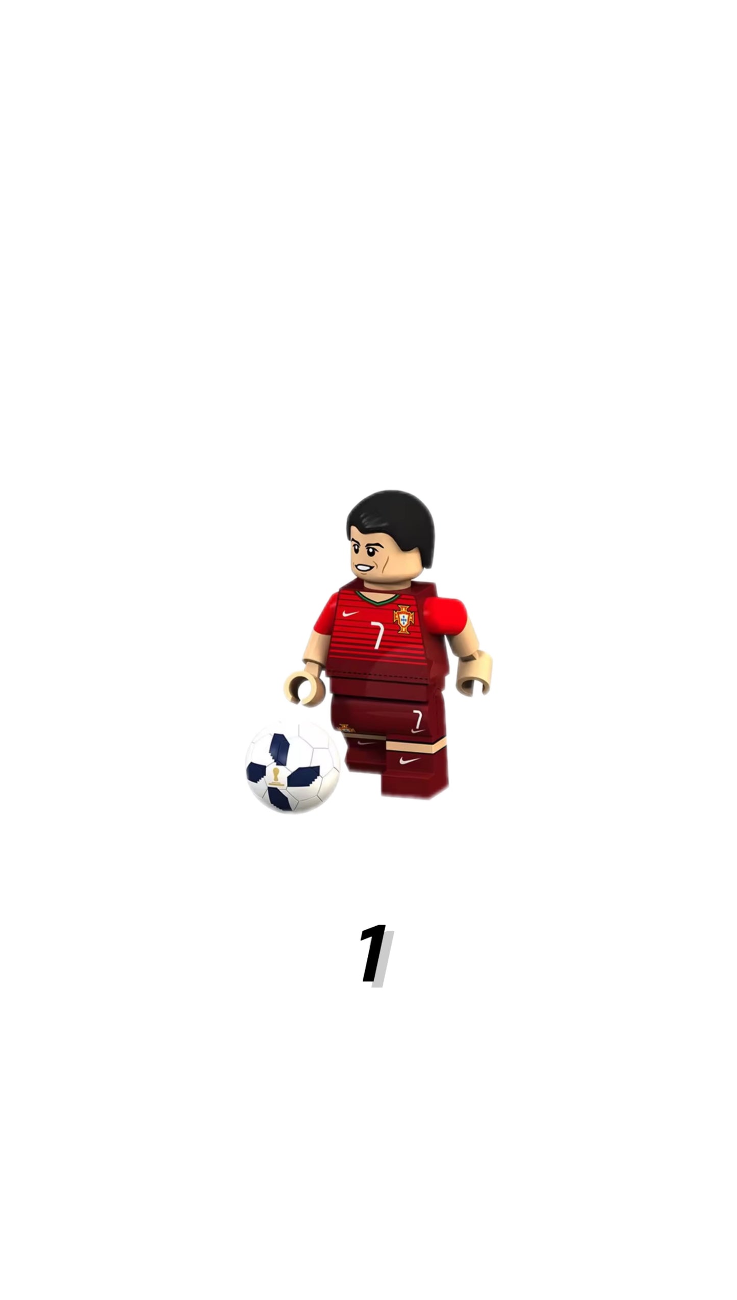 Lego Ronaldo Figür Tablo