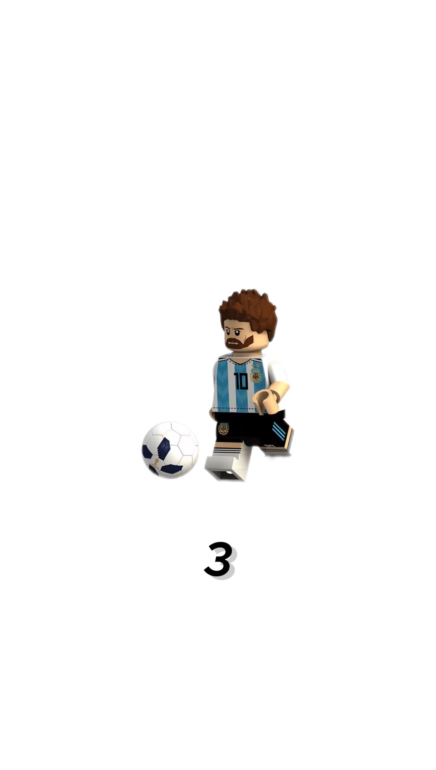 Lego Messi Figür Tablo